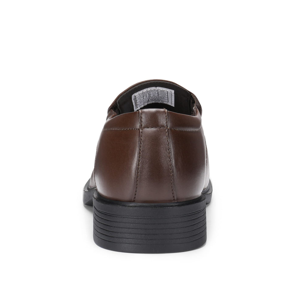 Bruno Marc Men's Square Toe Dress Loafers Shoes,Size 10.5,5-Dark Brown,CAMBRIDGE-05
