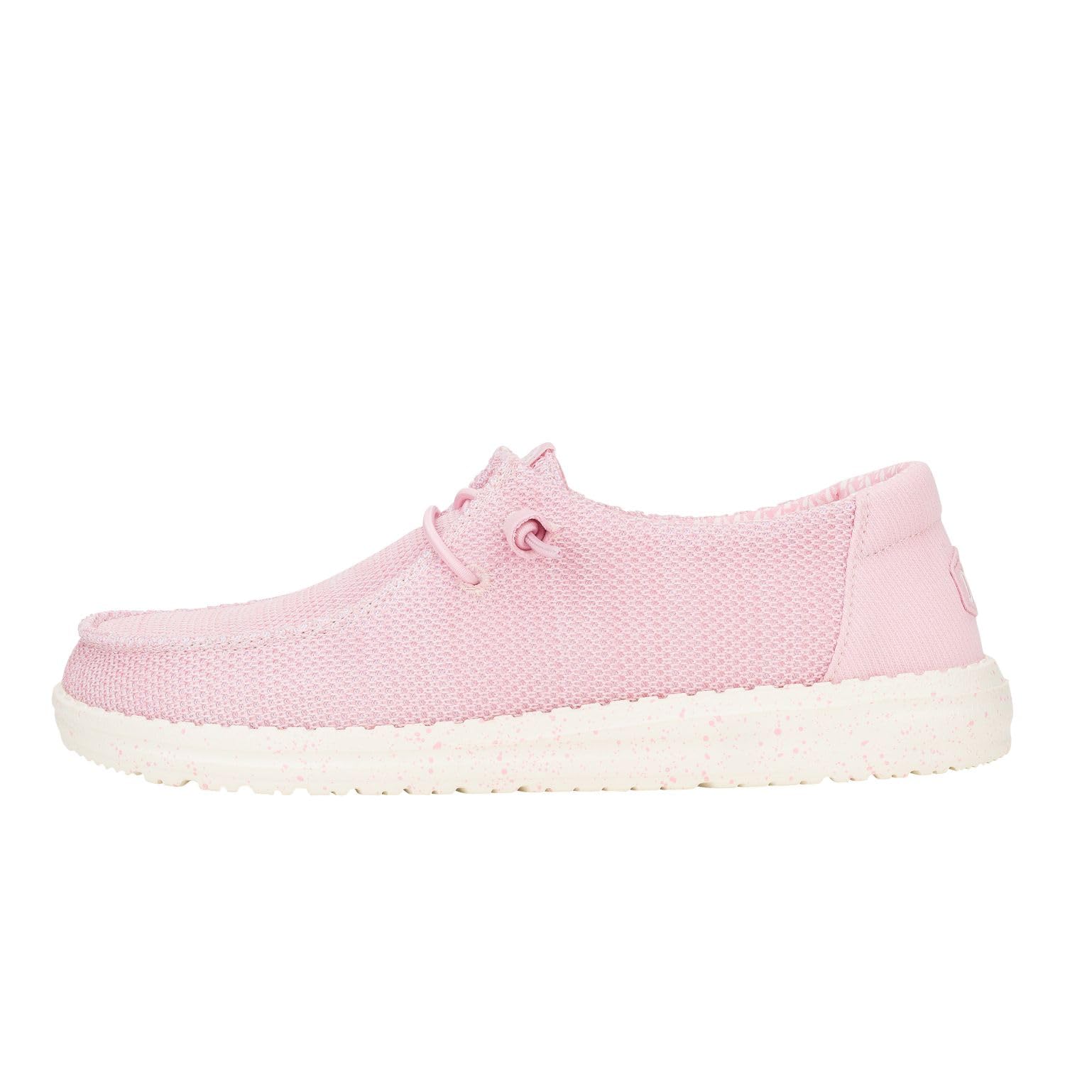 HEYDUDE Wendy Stretch Sox Rosette Size 8, Women’s Shoes, Slip-on Loafers, Comfortable & Light-Weight