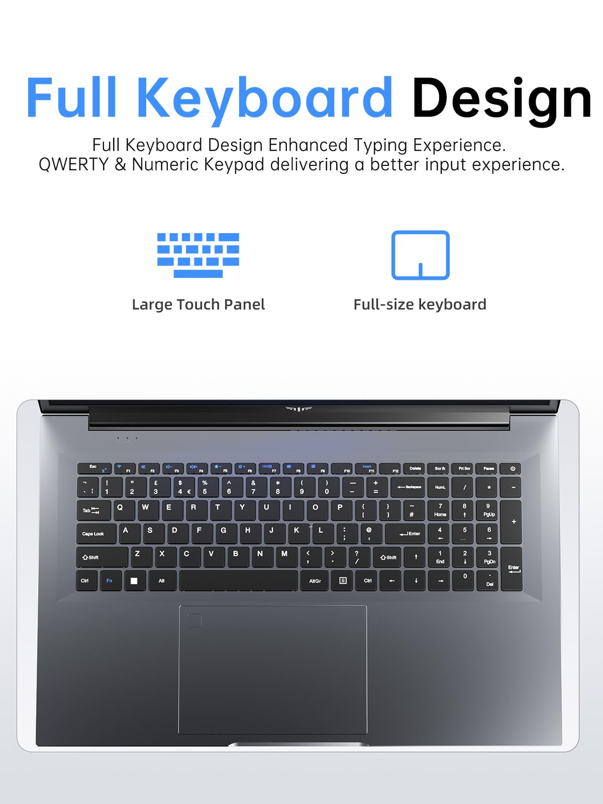 KAIGERR 18.5 inch Laptop, 2026 Laptop, 16GB RAM 512GB SATA SSD, Ιntel N150 Processor(Up to 3.6GHz), Laptop Computer, 1080 FHD Display for Business & Students, 8000Mah Battery, Wi-Fi
