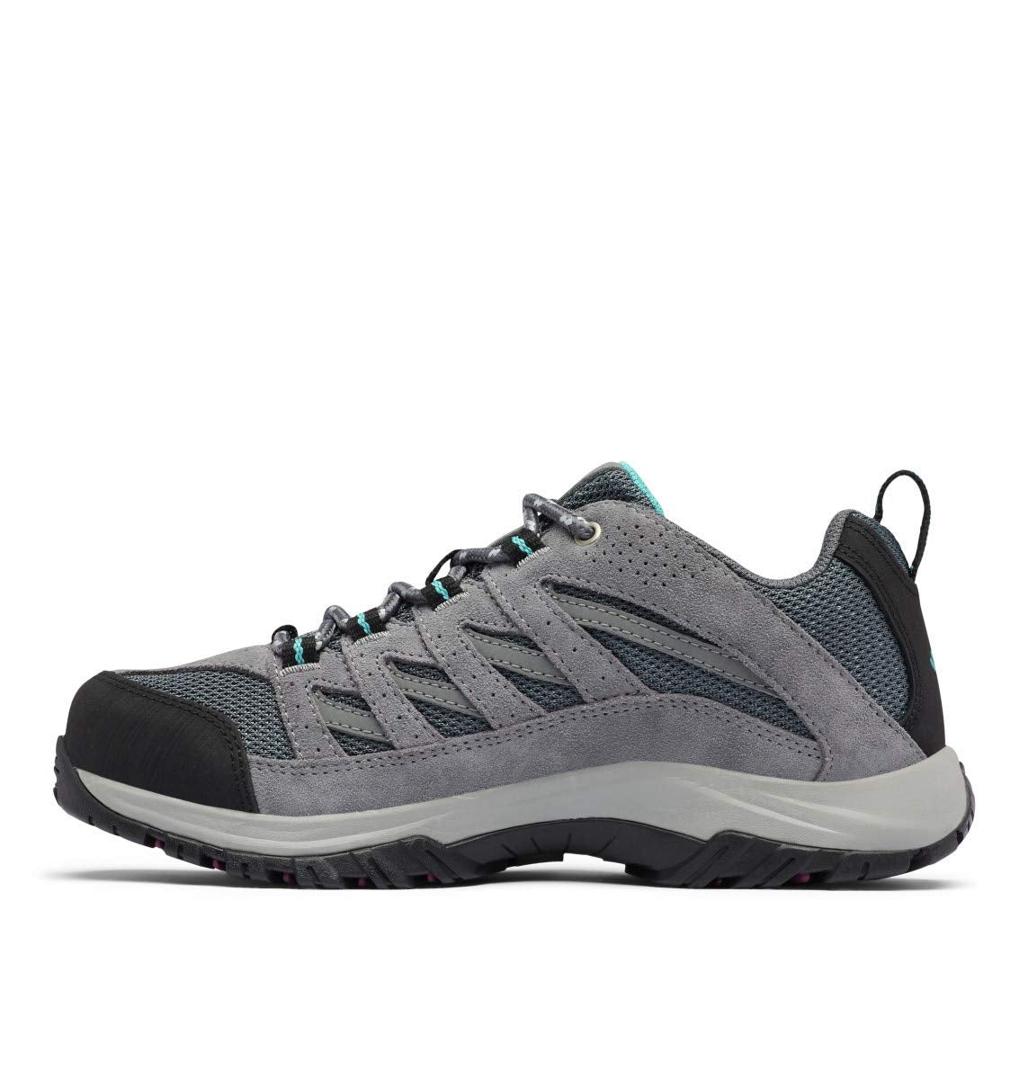 Columbia Womens Crestwood Hiking Shoe, Graphite/Pacific Rim, 9