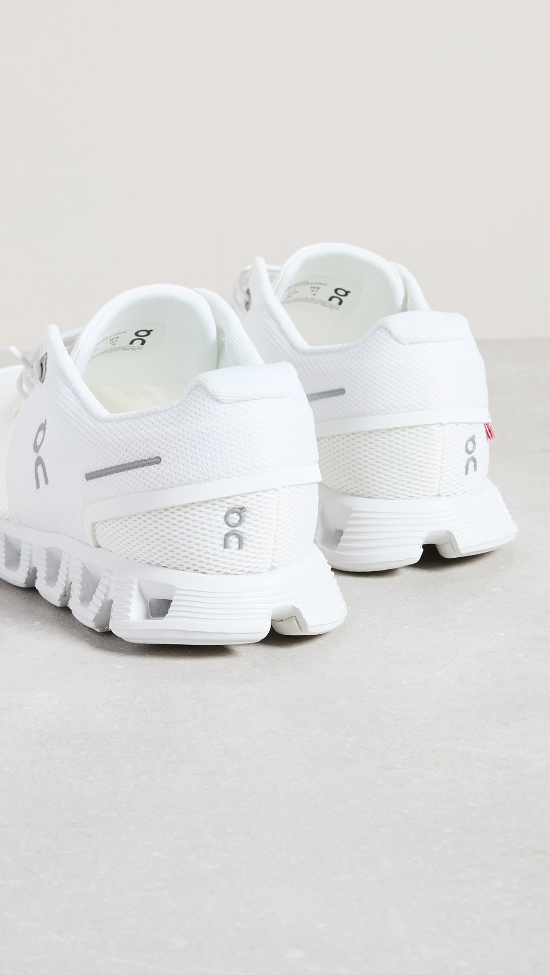 On Women's Cloud 5 Sneakers, All White, 7.5 Medium US