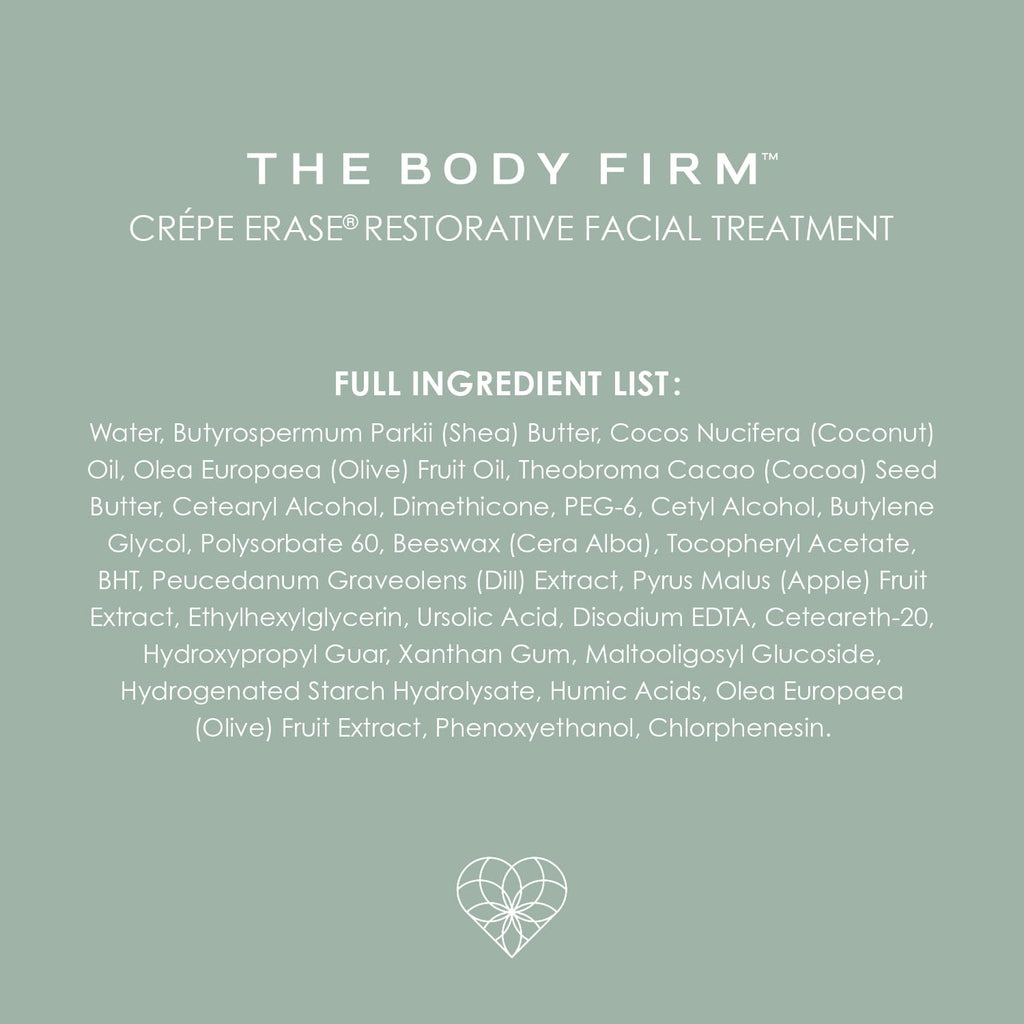 Body Firm Crepe Erase Facial Repair Treatment, Anti Aging Face Moisturizer With Shea Butter, Collagen, Vitamin E, Neck Firming Cream for Wrinkles and Fine Lines, Original Citrus, 1.7 FL Oz