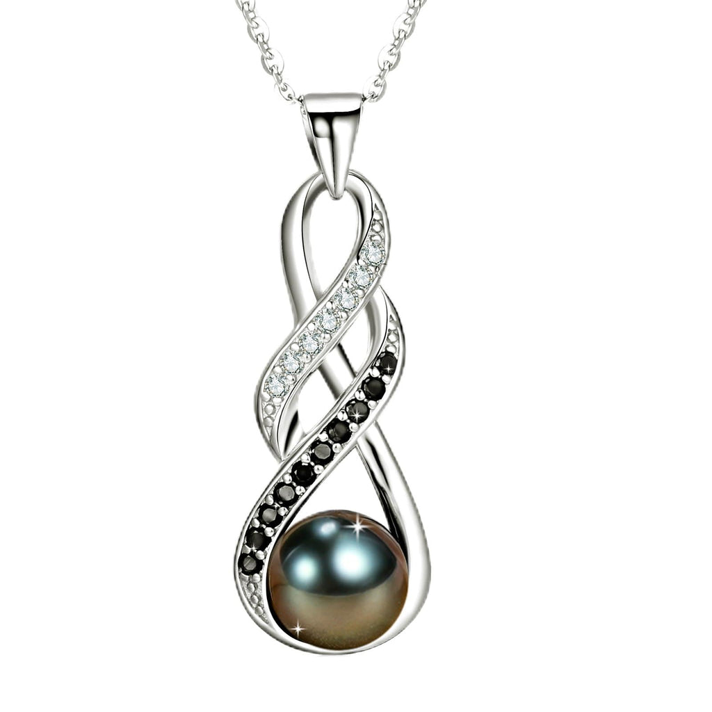 NONNYL Valentine's Day Gifts for Women Gift for Wife Grandma Gifts Anniversary,Tahitian Black Pearl, Mothers Day Gifts, Wedding Couples Birthday Christmas Day Gift