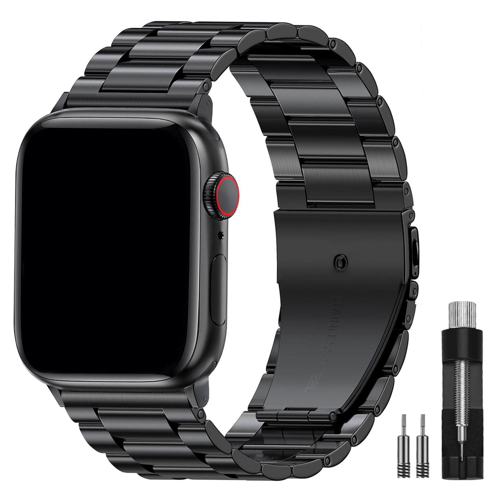 EPULY Metal Band Compatible with Apple Watch Bands for Men 49mm 46mm 45mm 44mm 42mm 41mm 40mm 38mm, Business Stainless Steel Strap for iWatch Bands Series 11 10 9 8 7 6 5 4 3 2 1, SE3 2 1, Ultra3 2 1