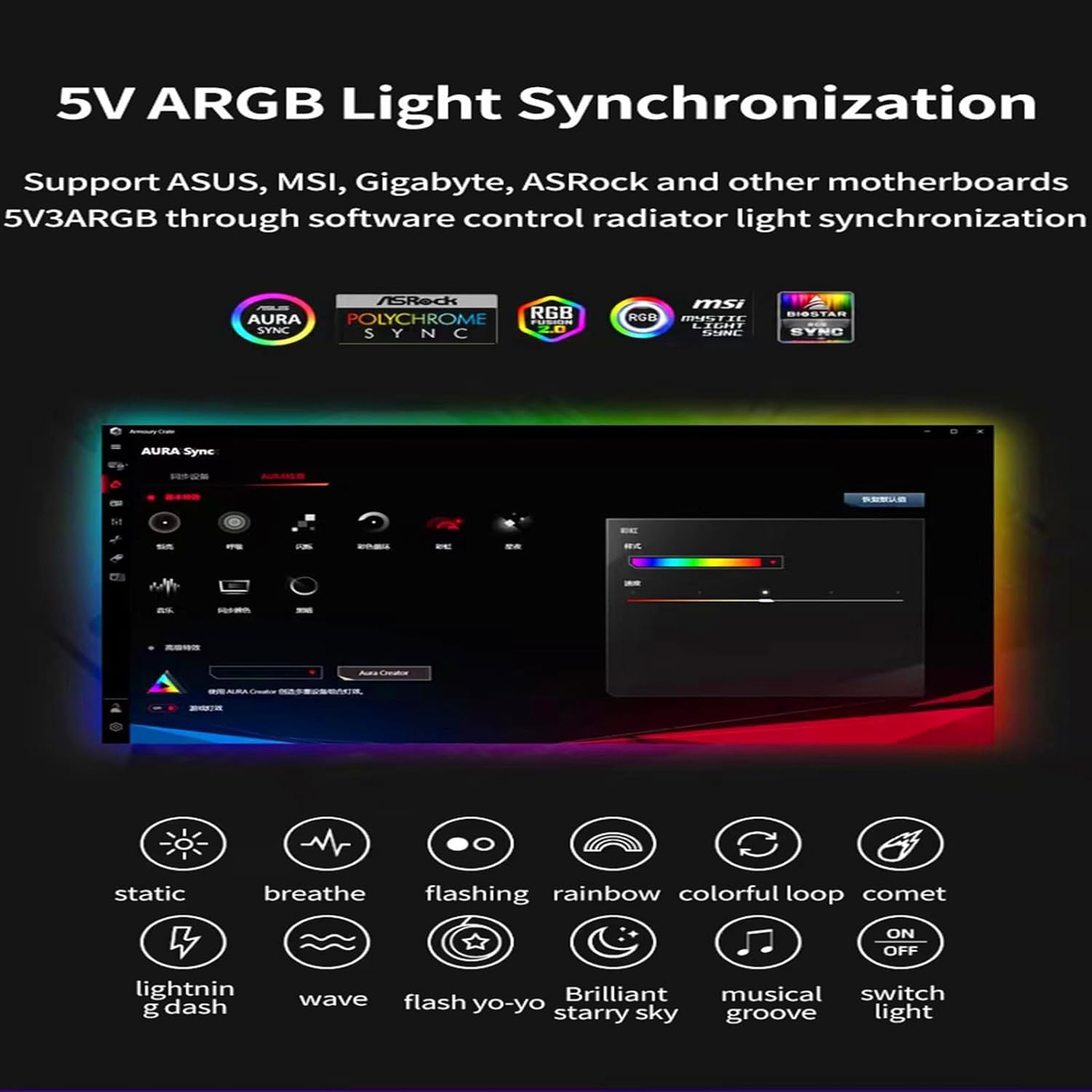 ShakingTank 9-Port ARGB PWM Fan Hub Controller - Magnetic PC Case Fan Splitter with SATA Power, 5V 3-Pin RGB LED Support for Desktop Cooling