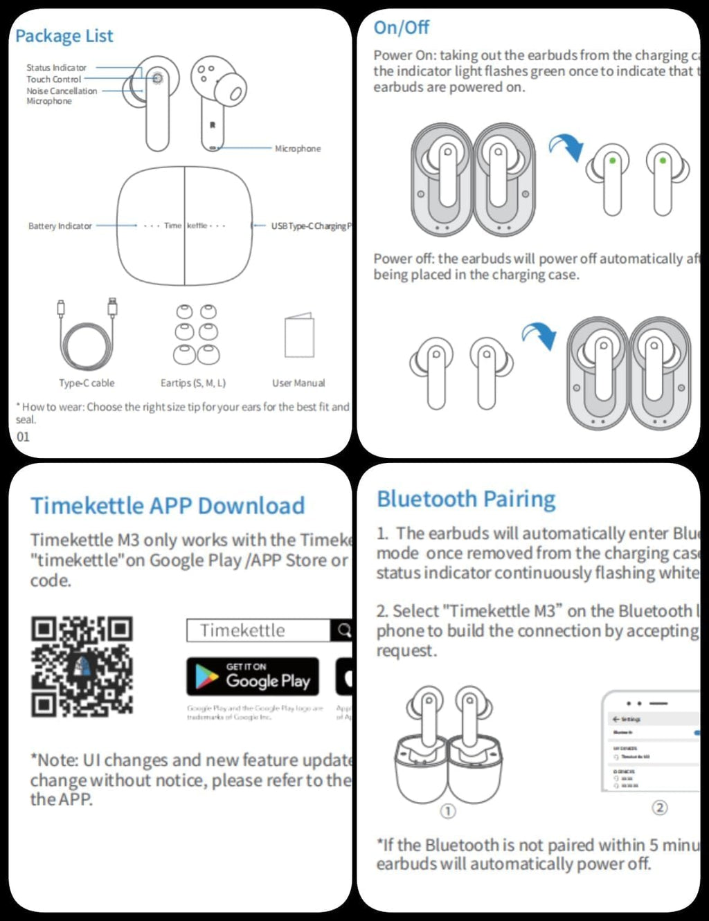 Timekettle W4 Pro AI Interpreter Earbuds, Real-Time Bidirectional Voice Translation,50+ Languages, Video and Call Bluetooth Translator,for Business, Compatible with iOS/Android Gray