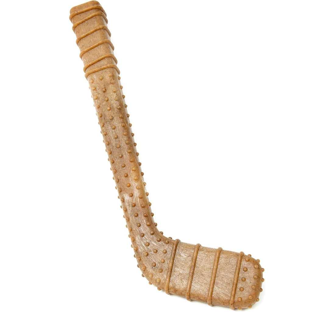 Powerbone Pet Chew Toy for Dogs - Durable, Non Toxic & Pet Safe - Best for Aggressive Chewers, Long Lasting Dental Health, Dog Teeth Cleaning, Dog Life Stages - Hockey Stick 12"