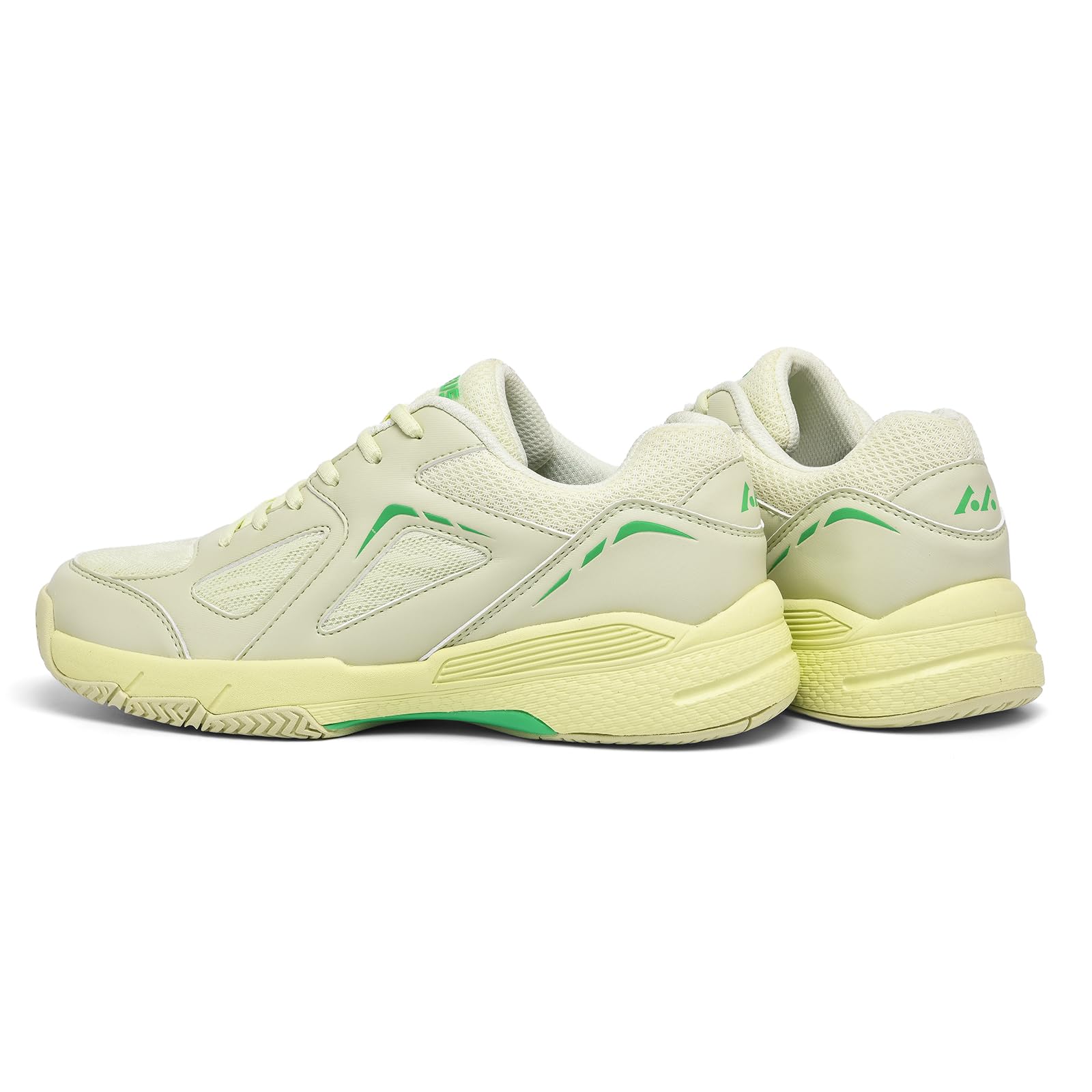 LEFUS Women's Pickleball Shoes - AMZ-P601, Non-Slip, Cushioning, Anti-Torque, Breathable Court Shoes (P601 Lemon, 8)