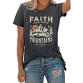 BLACKOO Women Graphic T-Shirts Cute Tees Summer Causal Tops Dark Grey X-Large