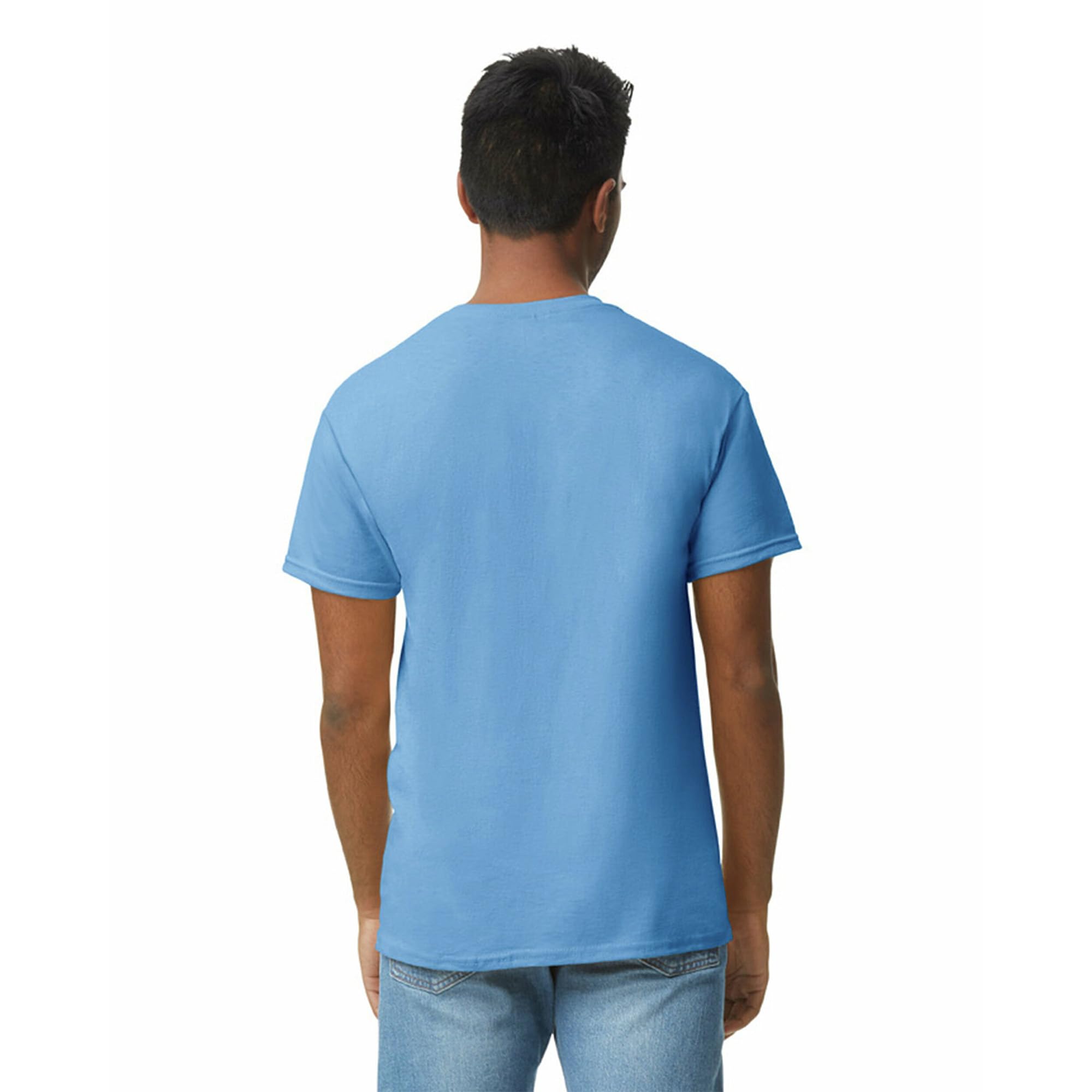 Gildan mens Heavy Cotton T-shirt, Style G5000, Multipack T Shirt, Carolina Blue (3-pack), Large US