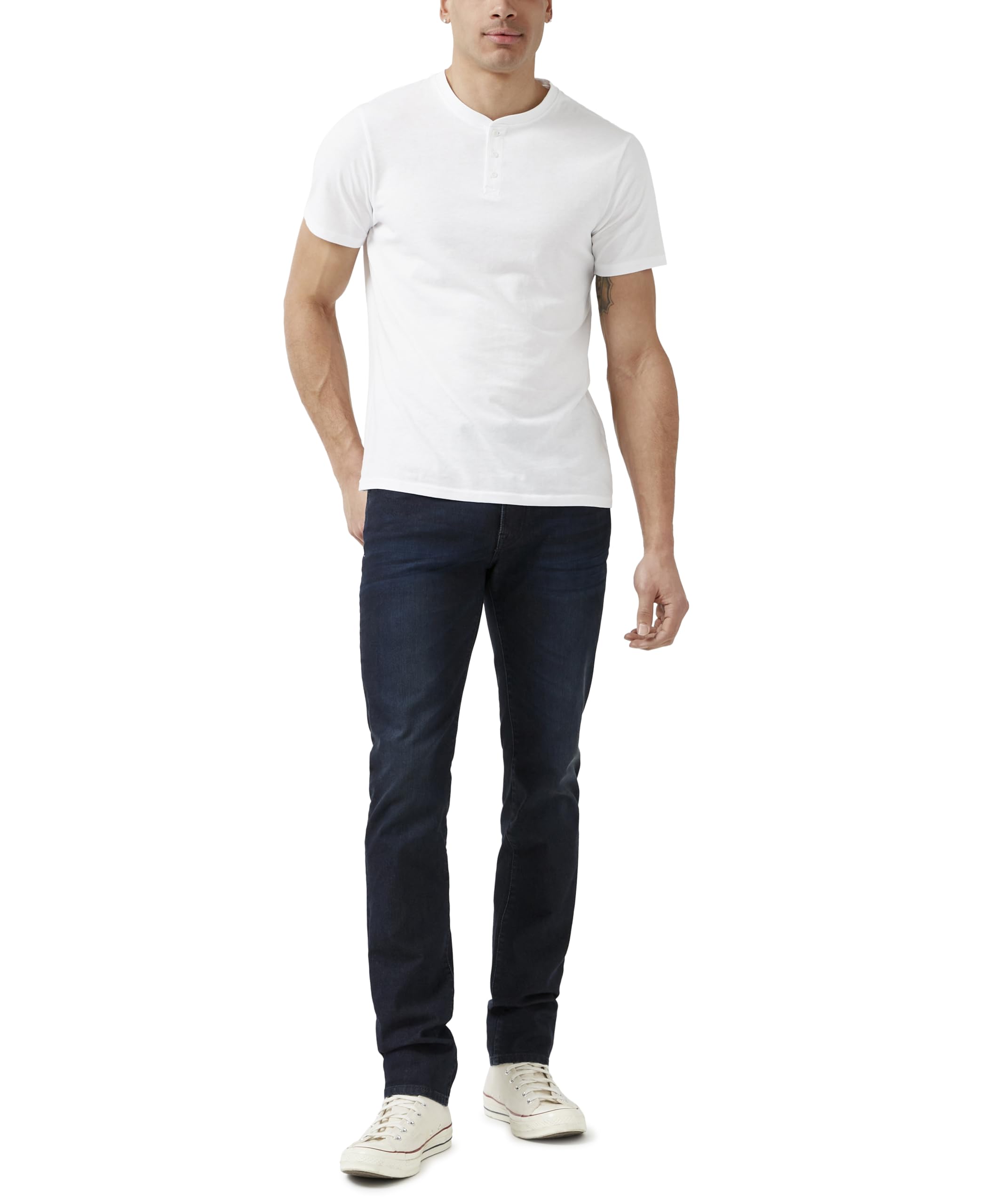 Buffalo David Bitton Men's Slim Ash Jeans, Deep Indigo Wash, 34 x 30