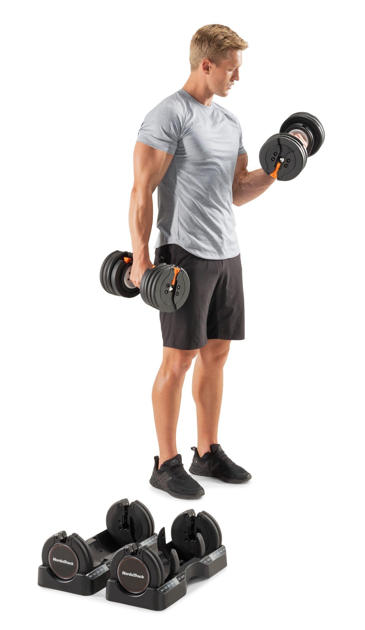 Nordictrack 55 lb Select-a-Weight Dumbbell Pair