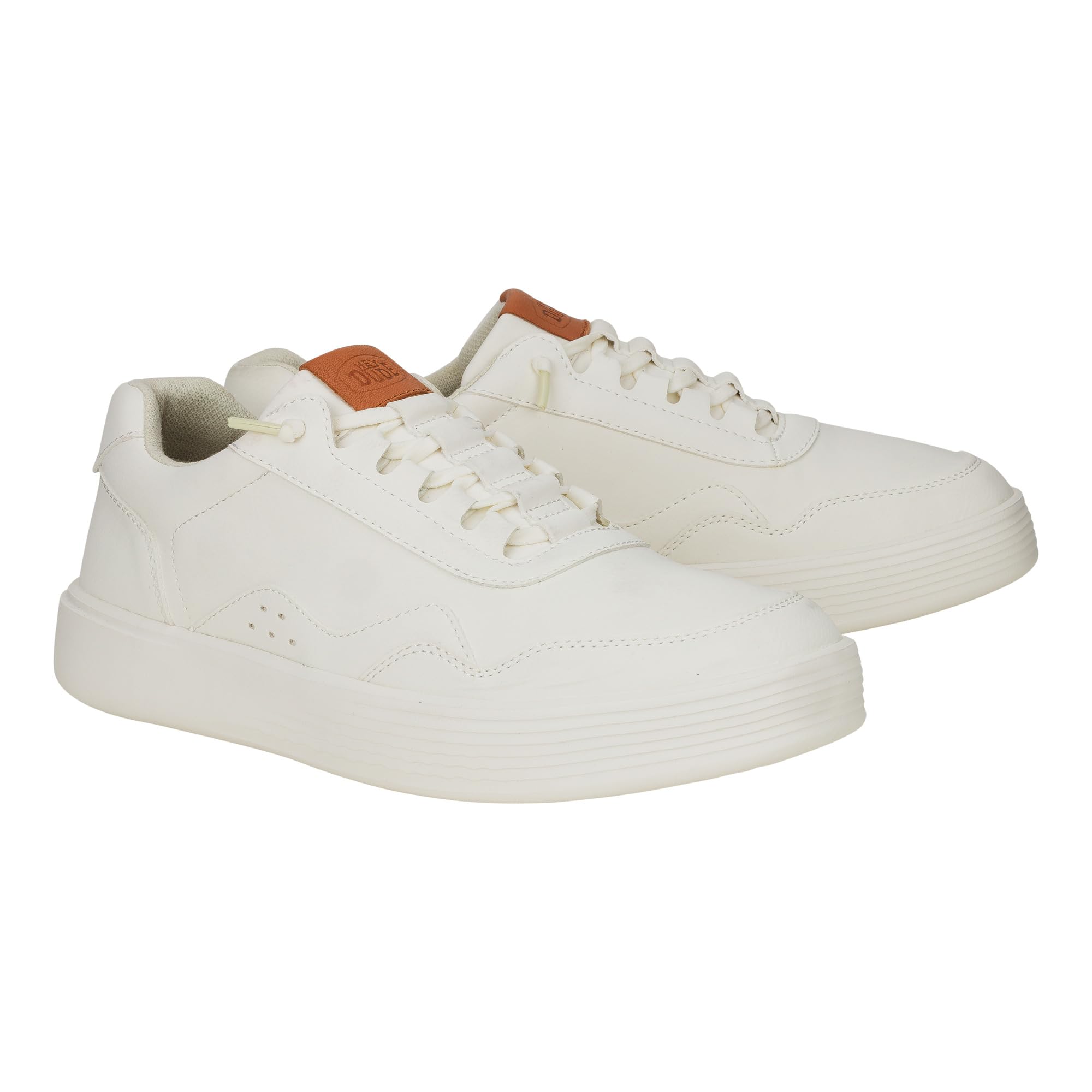 HEYDUDE Hudson Classic White Size 11, Men's Shoes, Men's Casual Sneakers, Comfortable & Light Weight