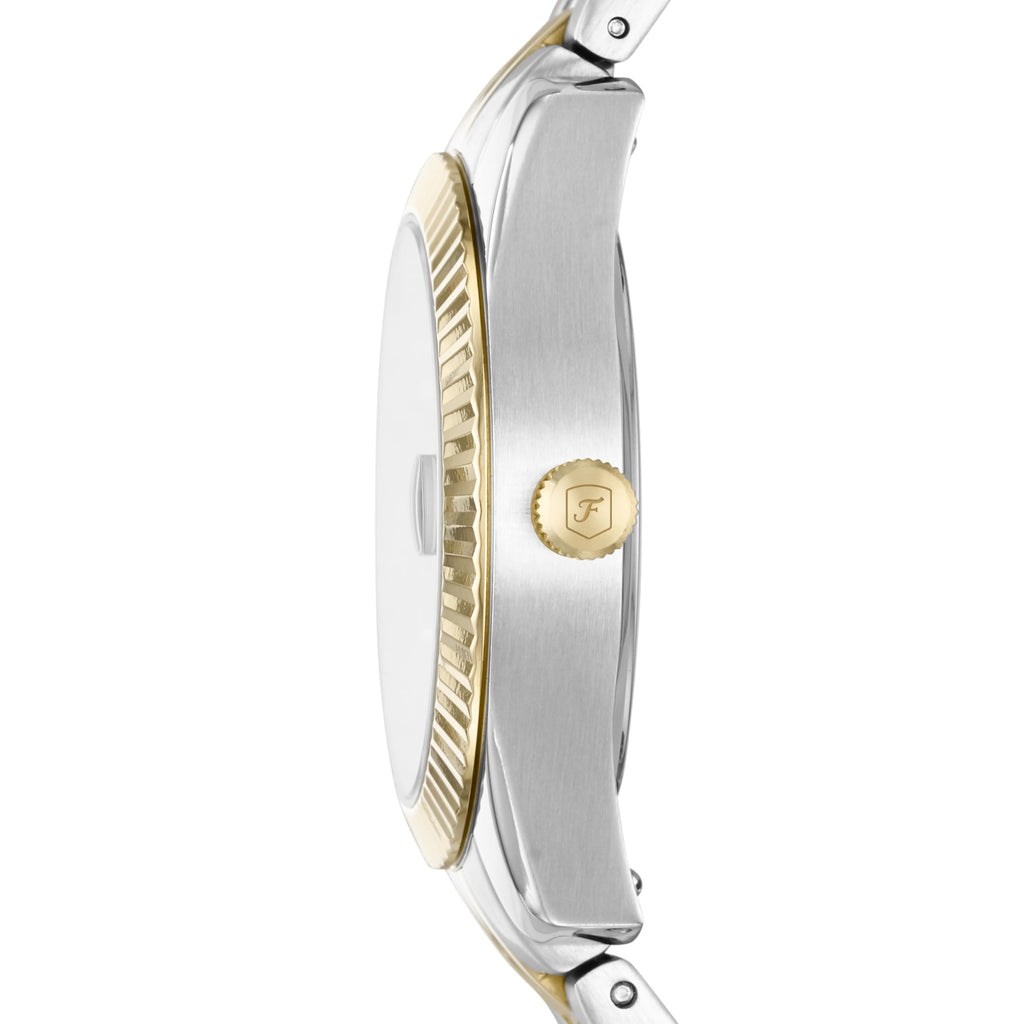Fossil Women's Watch, Scarlette Quartz Stainless Steel Three-Hand Watch for Women, Color: Gold/Silver
