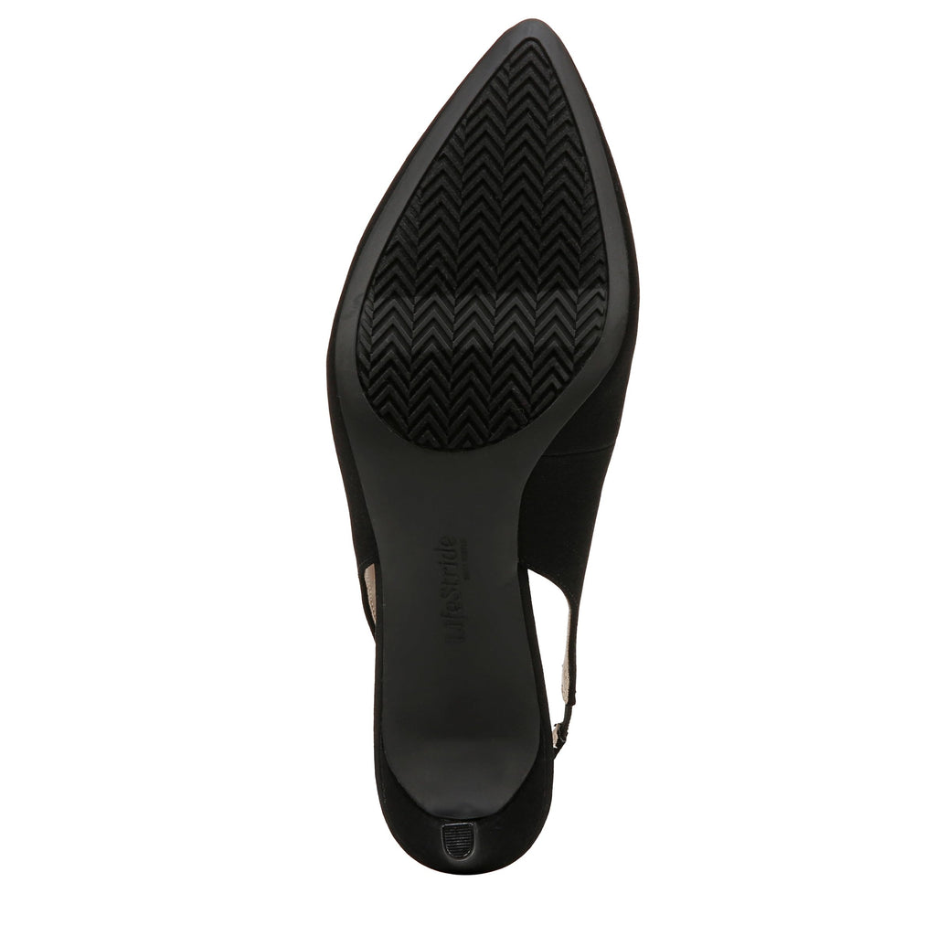 LifeStride Womens Annalise Pump Black Micron 8 W