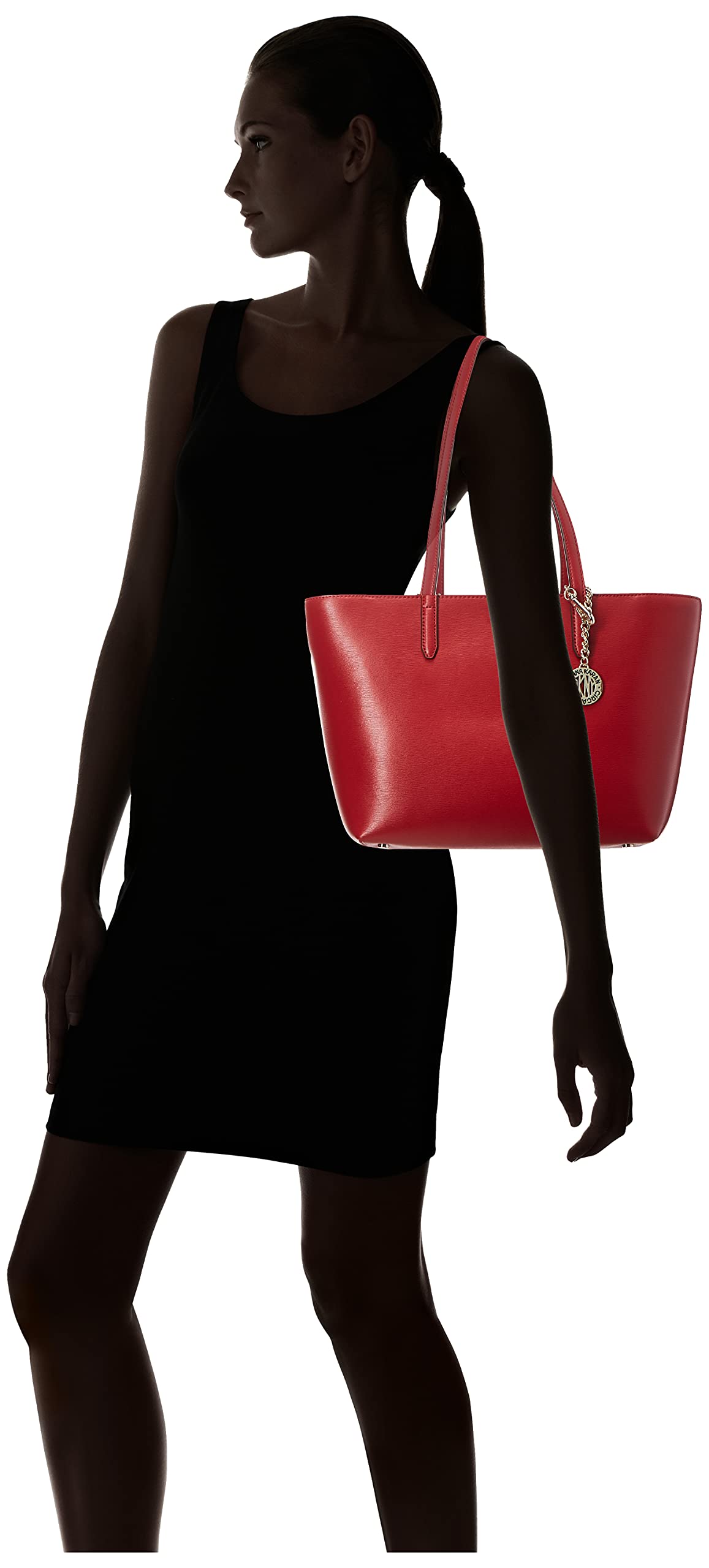 DKNY womens Dkny Bryant Md Tote, Bright Red, One Size US