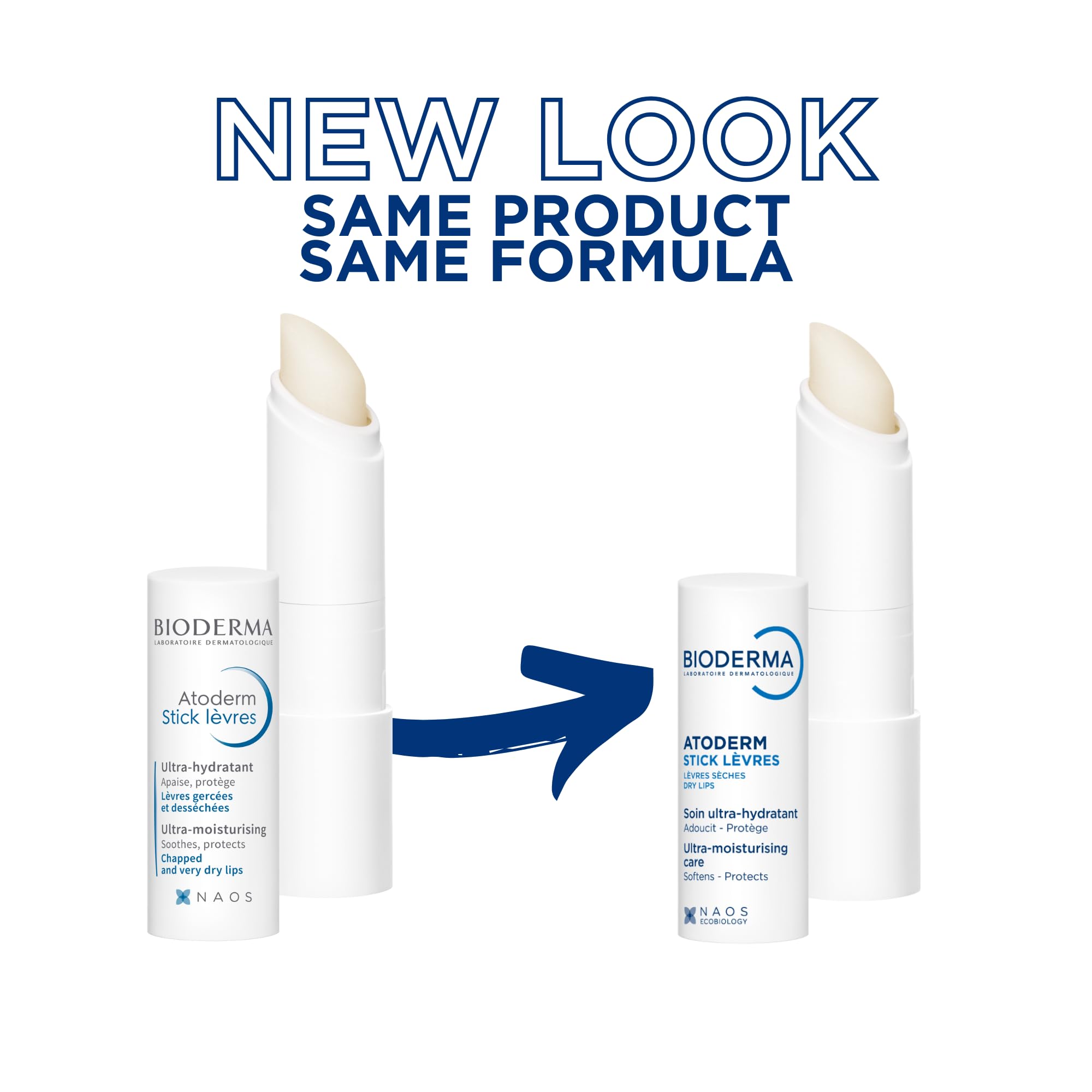 Bioderma - Atoderm - Lip Stick - Hydrating, Soothing and Renewing Lip Stick - for Dry Lips - net wt.0.14 oz.
