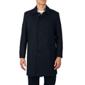 Alpine Swiss Orson Mens Wool Blend Car Coat Tailored Long Topcoat for Men Single Breasted Overcoat Winter Jacket BLK XL