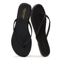 Project Cloud Flip Flops for Women Footwear- Lightweight and Memory Foam Insole Sandals for Women 2026 - Durable Non-Slip Beach Essentials Flats for Women Sandals (Foundations, Black, 8)