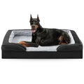 FURTIME Orthopedic Dog Bed for Extra Large Dogs - XL Plus Waterproof Dog Sofa Beds, Supportive Foam Pet Couch Bed with Removable Washable Cover, Waterproof Lining and Nonskid Bottom, Black