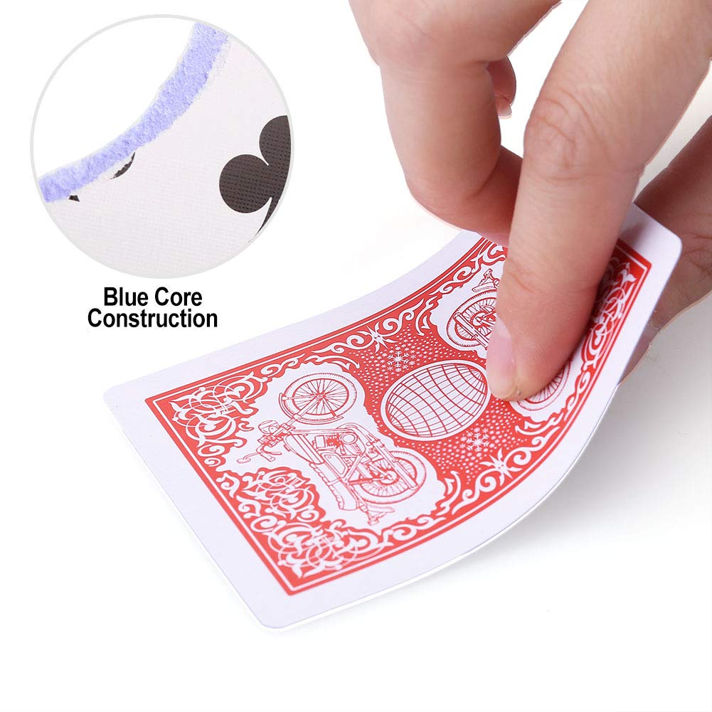 LotFancy Playing Cards, 12 Pack, Decks of Cards Bulk, Poker Size, Standard Index, for Blackjack, Euchre, Canasta Card Game, 6 Blue and 6 Red, Casino Grade Poker Cards