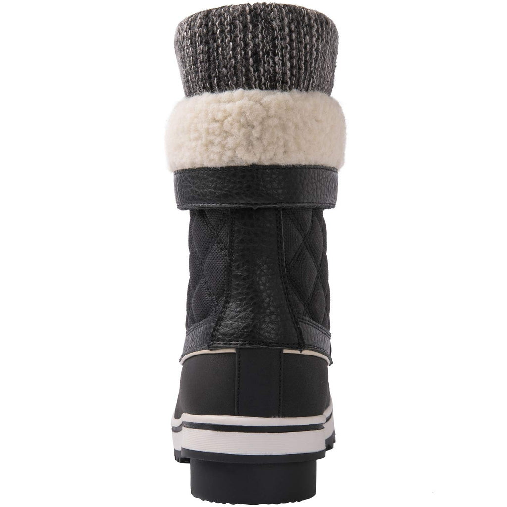 GLOBALWIN Snow Boots For Women Black Women's Winter Boots 7M