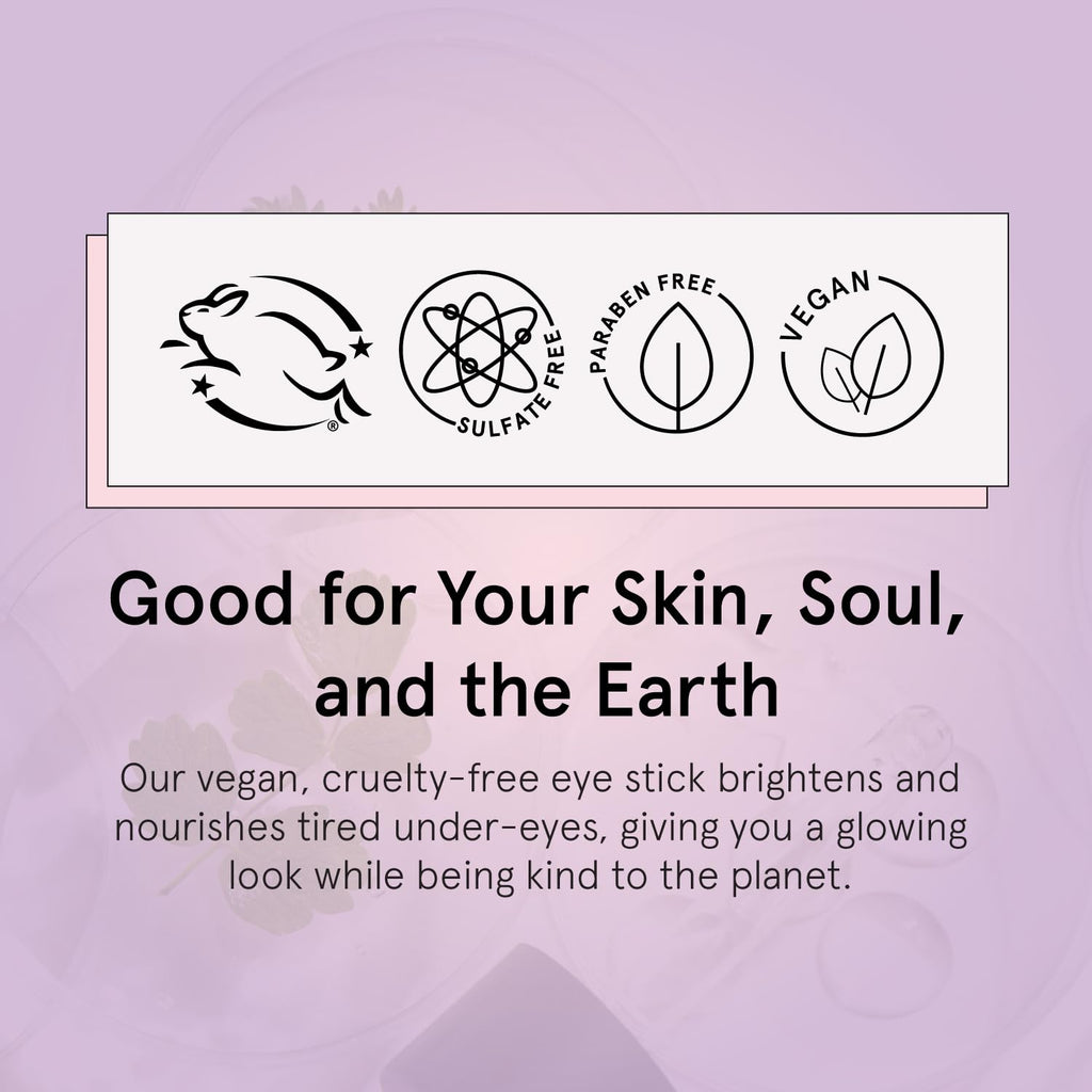grace & stella Under Eye Brightener Balm Stick - Travel Size Toiletries - Retinol & Caffeine Eye Cream for Dark Circles, Puffiness, Wrinkles - Restore and Hydrate - Vegan Skincare (0.13oz / 3.5g)