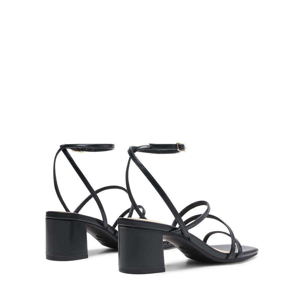 DREAM PAIRS Womens Block Heels 2 inch Strappy Square Toe Dressy Chunky Low Heeled Sandals for Party Wedding Evening,Size 8,Black-Pu,DWUMHS2512
