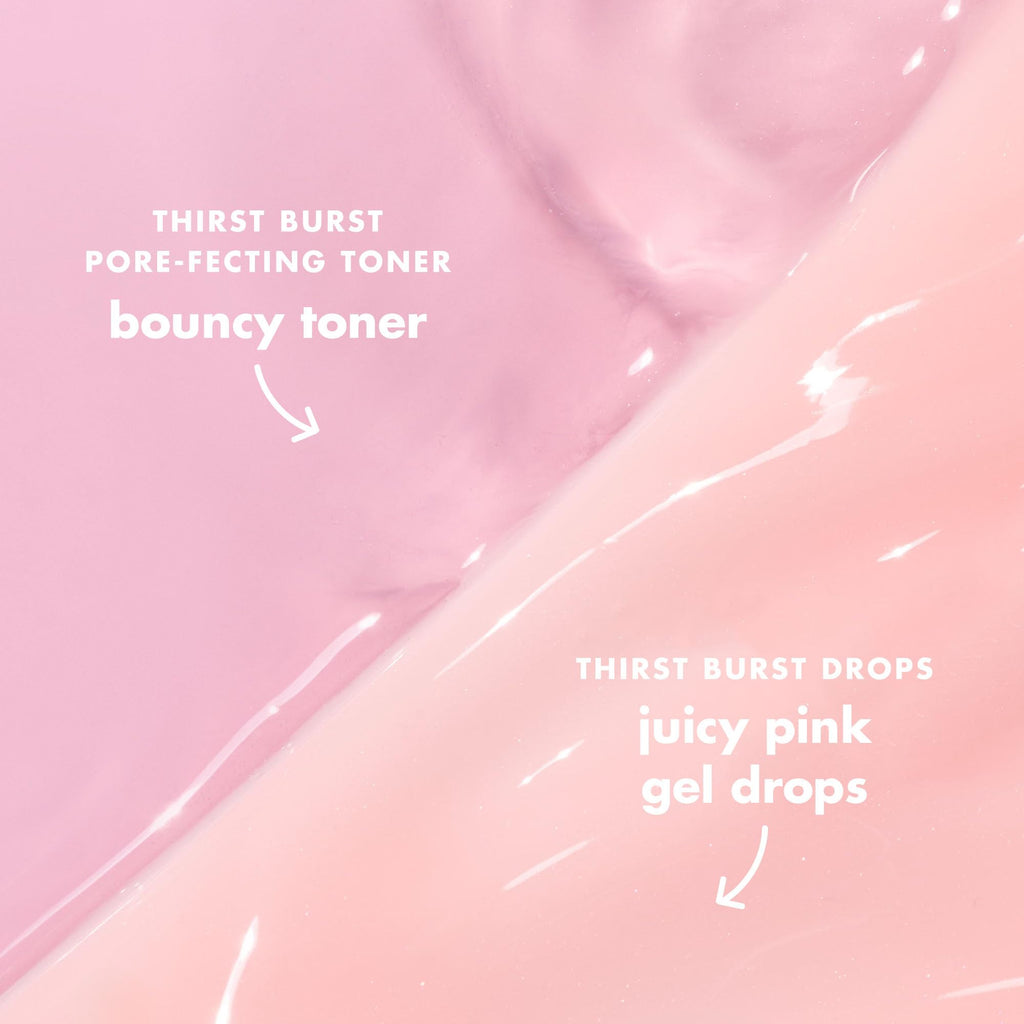e.l.f. SKIN Thirst Burst Dew-O, Travel-Sized Skincare Set, Exfoliating Facial Toner & Hydrating Serum Drops, Gives Skin A Dewy, Bouncy Glow, Vegan & Cruelty-Free