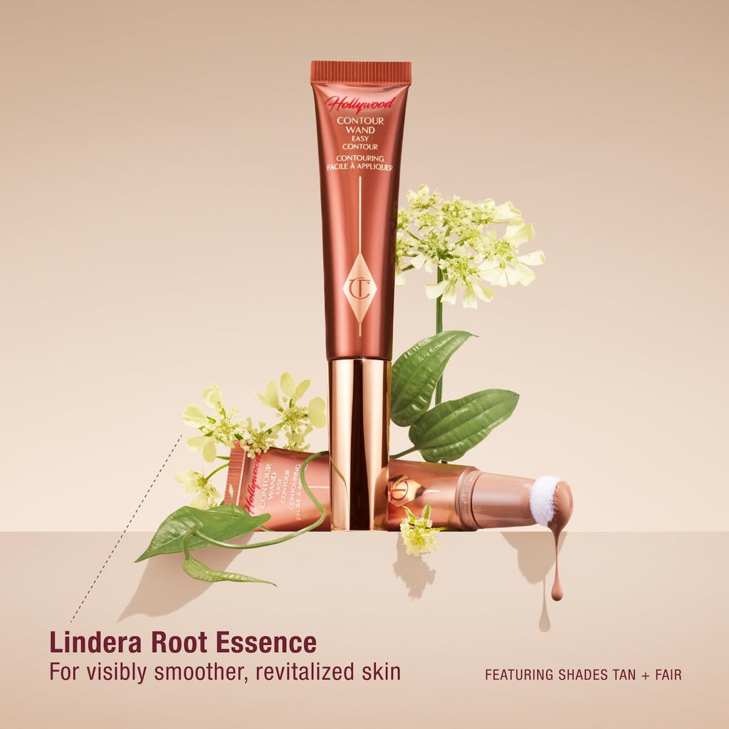 Charlotte Tilbury Hollywood Liquid Contour Wand - Easy-to-Use Contour Stick & Liquid Bronzer for Sculpting & Shaping - Leaves a Natural-Looking Sculpted Finish - Deep
