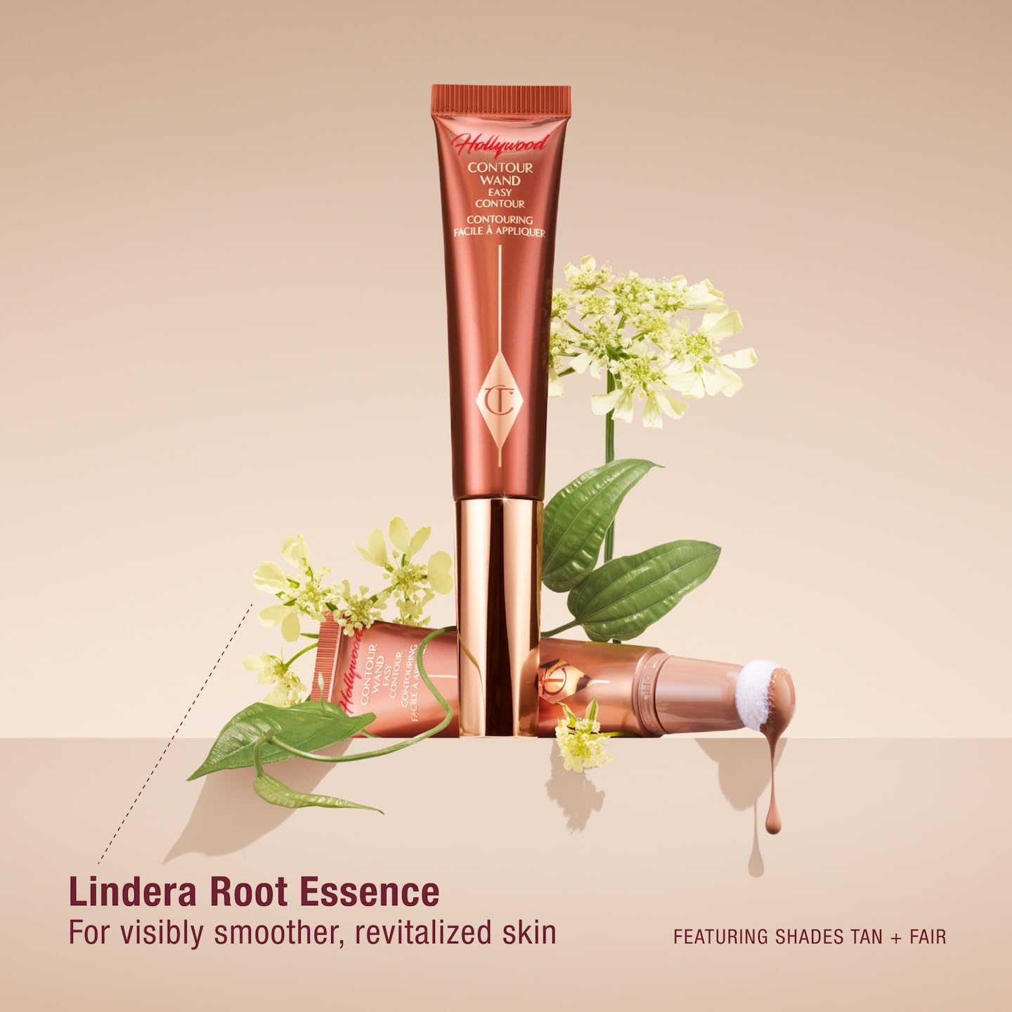 Charlotte Tilbury Hollywood Liquid Contour Wand - Easy-to-Use Contour Stick & Liquid Bronzer for Sculpting & Shaping - Leaves a Natural-Looking Sculpted Finish - Deep