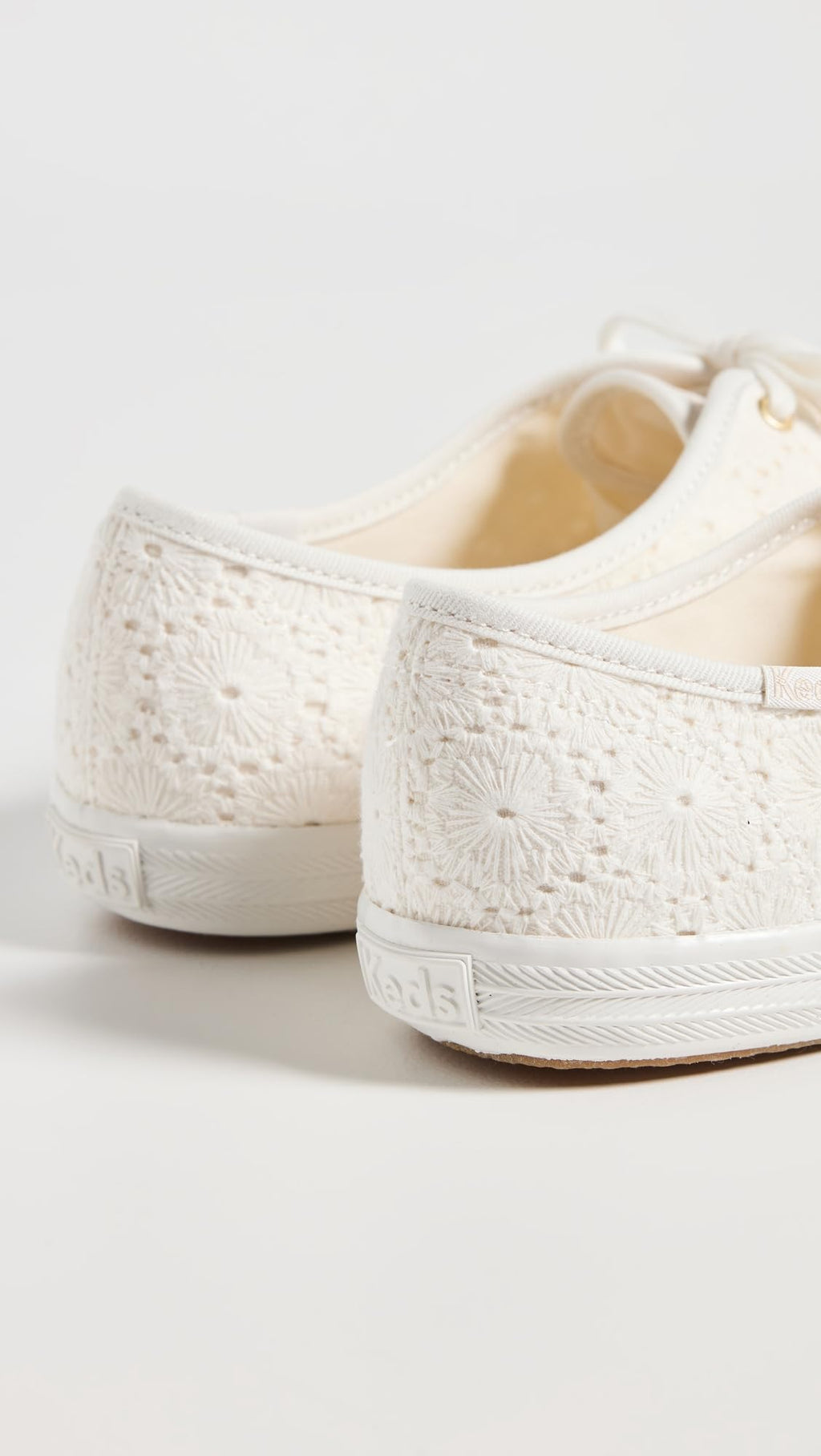 Keds Women's Champion Seasonal Canvas Sneaker, Crochet Cream, 6.5