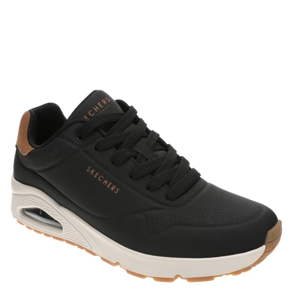 Skechers Men's UNO-Suited ON AIR Sneaker, Black, 6.5