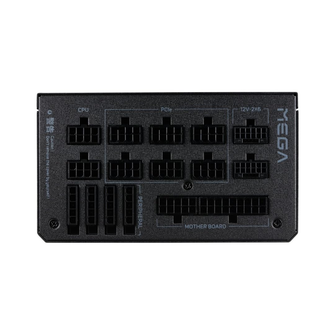 FSP MEGA TI 1650W Power Supply, 80 Plus & Cybenetics Titanium, Lambda A++, ATX3.1 & PCIe 5.1 (12V-2x6), Full Modular (MEGA-1650W)