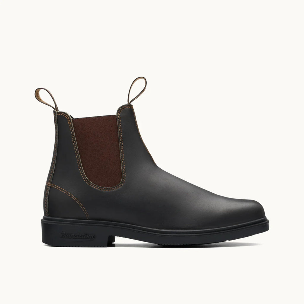 Blundstone Unisex Dress Series 062 Chelsea Boots for Men and Women, Wide Chisel Toe Boots with Cushioned Midsole and Premium Leather, Stout Brown, 12 US Men / 14 US Women / 11 AU