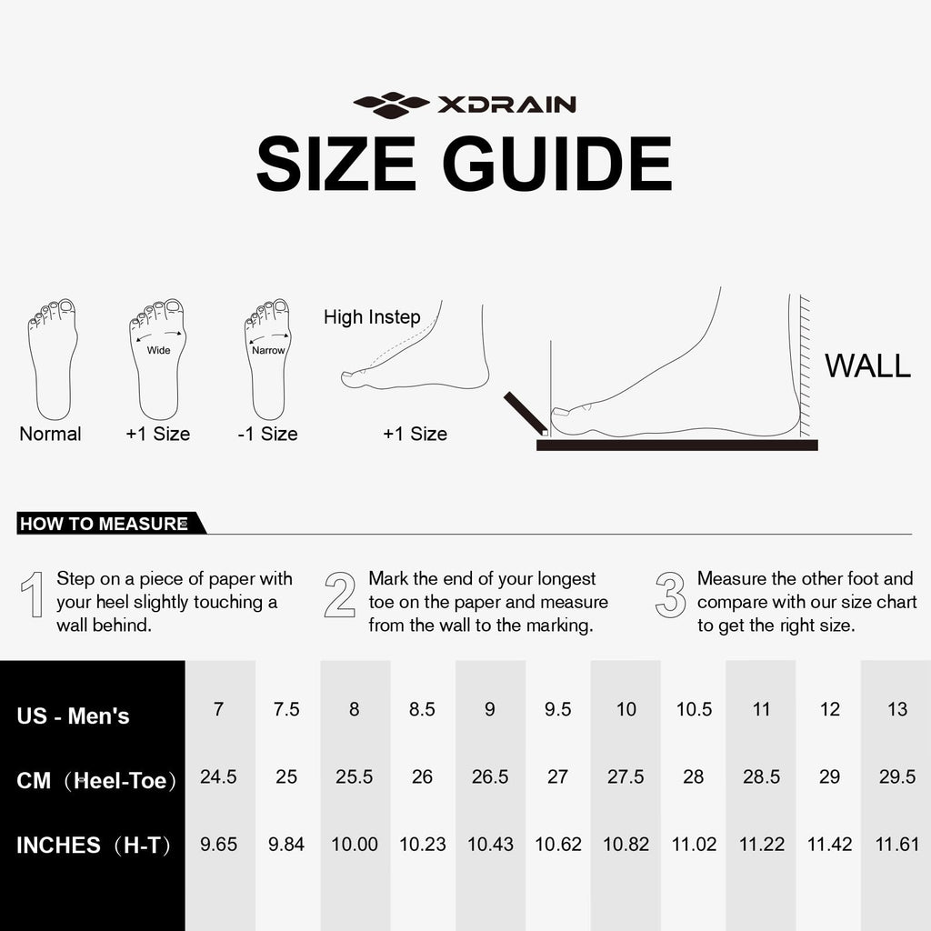 ALEADER Stylish Mens Water Shoes, Xdrain Water Sneakers, Quick-Dry Beach Aqua Hiking Pool Swim Shoes White/Black Size 10.5