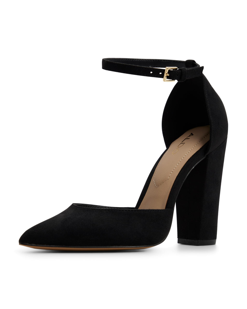ALDO Women's Nicholes Block Heel Pumps, Black Other, 8