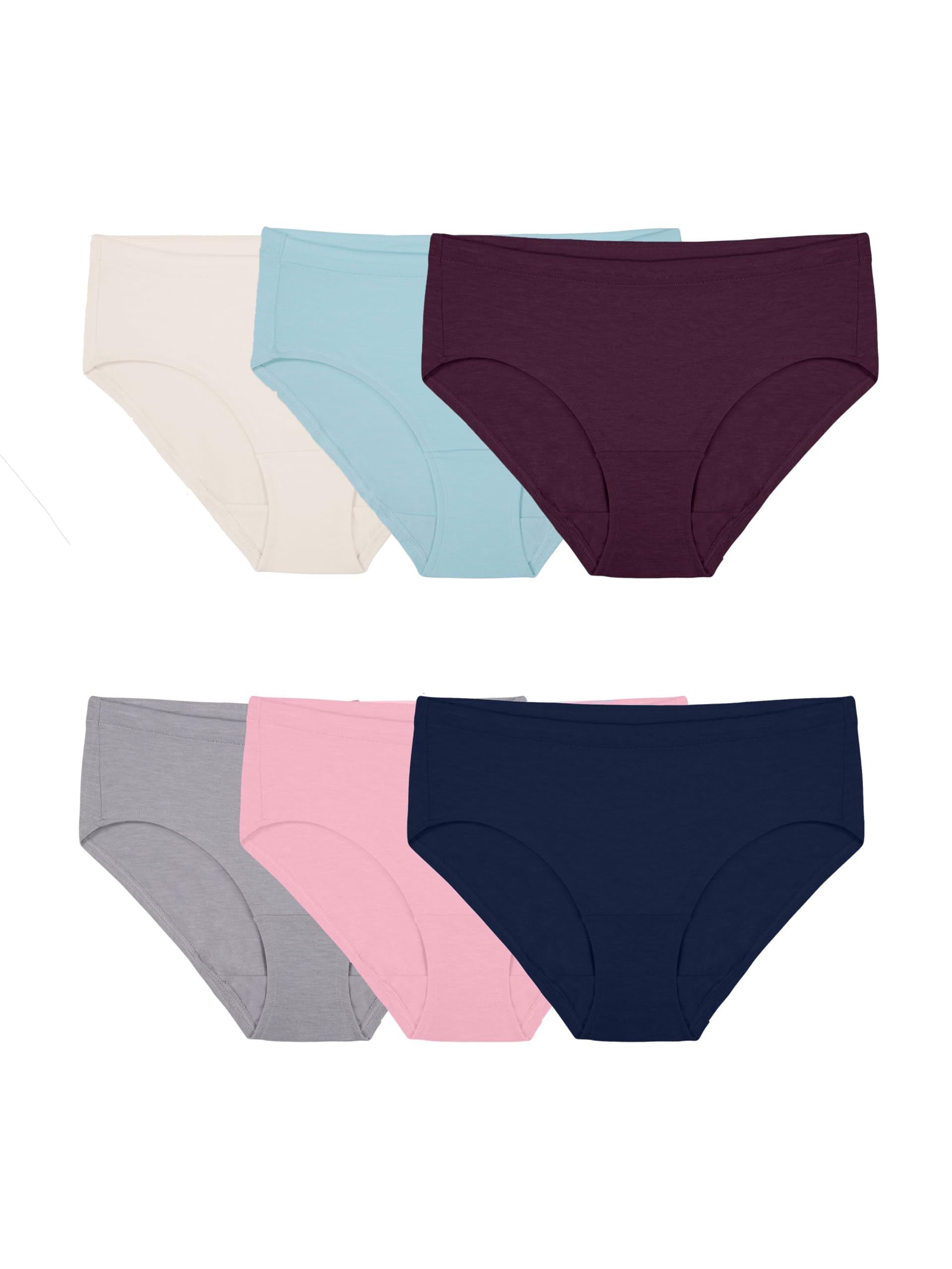 Fruit of the Loom Women's Beyondsoft Underwear (Regular & Plus Size), Hipster-Modal-6 Pack Assorted Colors, 6