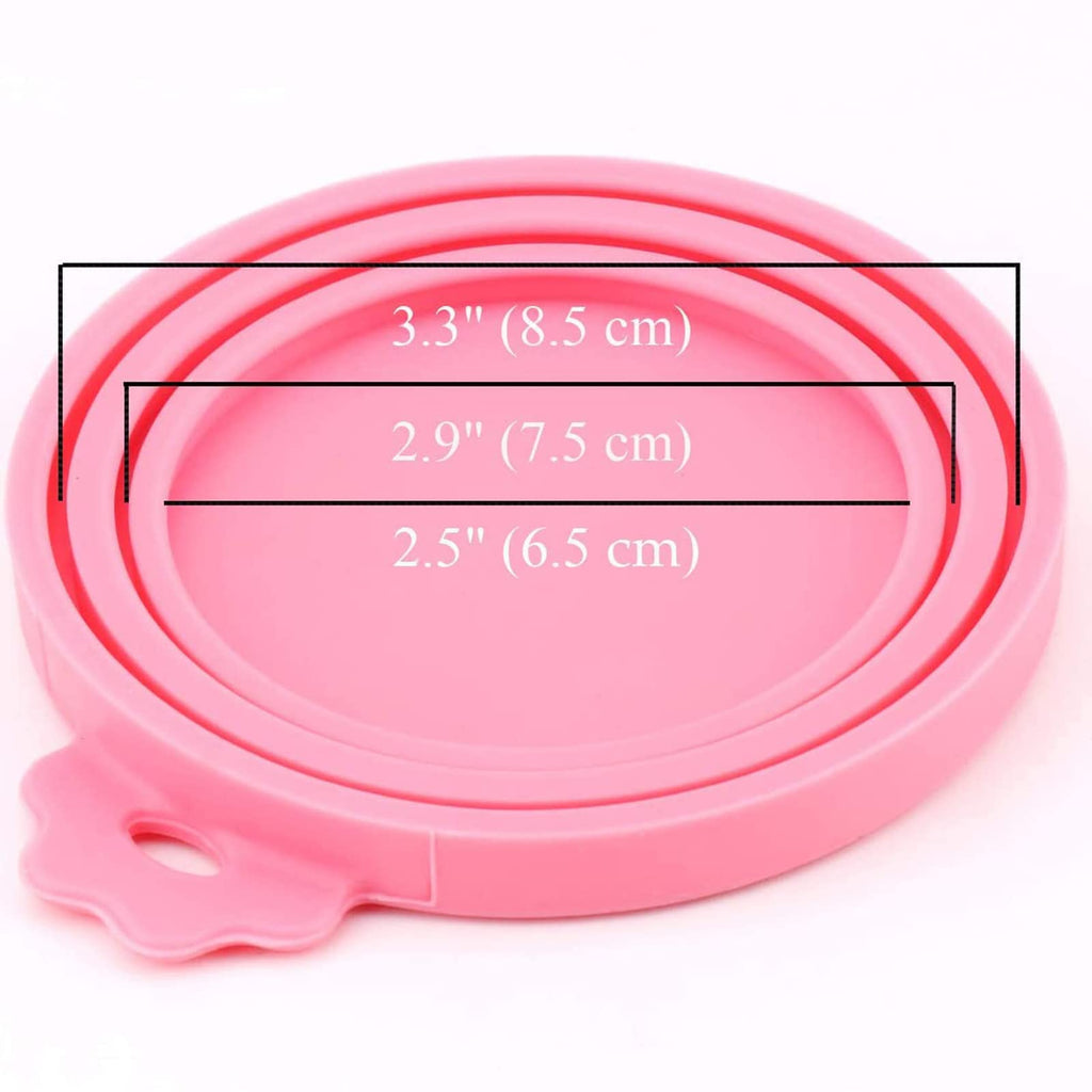 IVIA PET Dog Food Can Covers Silicone Food Can Lids for Cat Dog Pet Food Cans | Universal Size | BPA Free | (Mix Color3)…