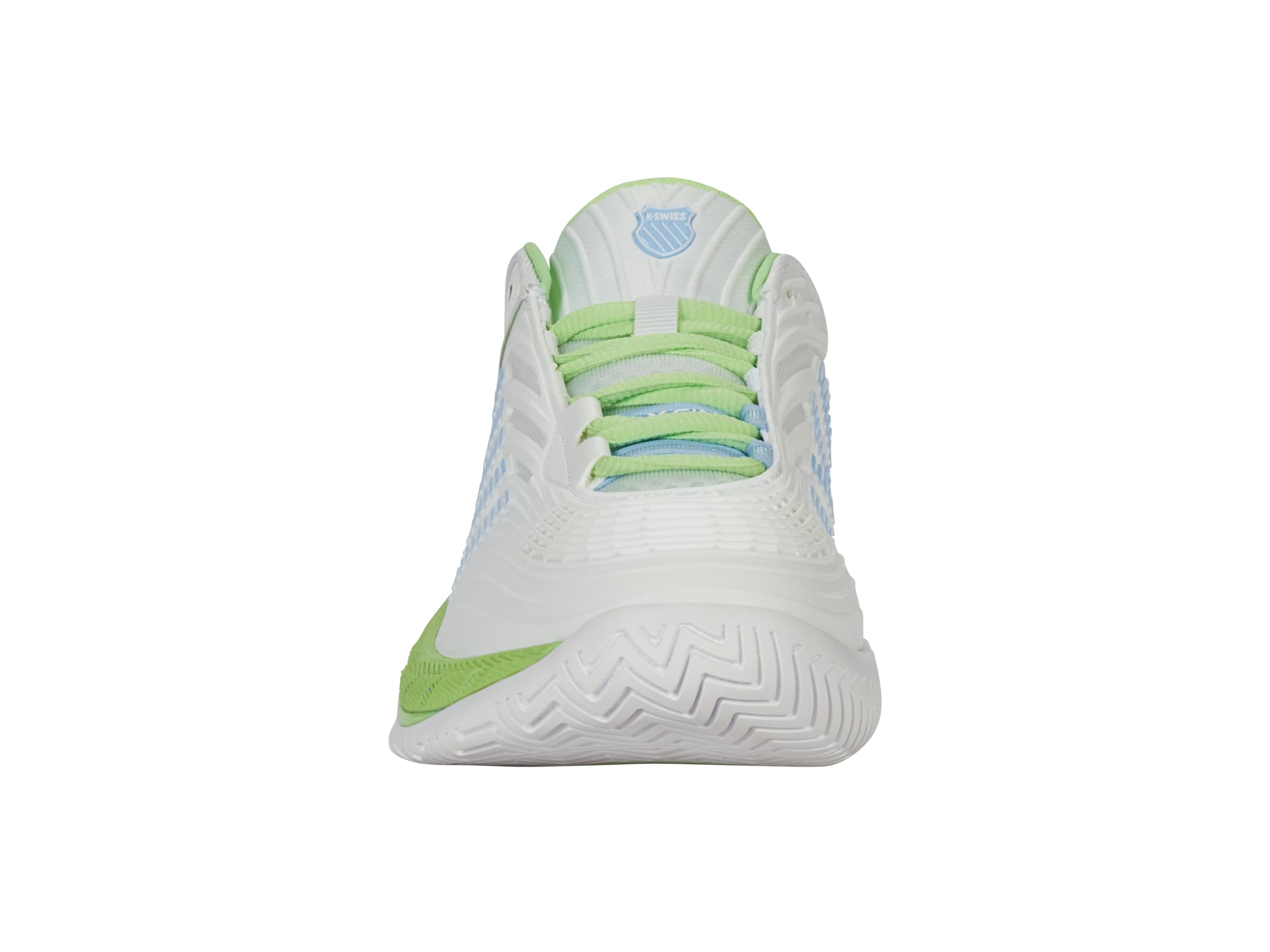 K-Swiss Women's Hypercourt Supreme 2 Tennis Shoe, Lucent White/Dutch Canal/Paradise Green, 6 M