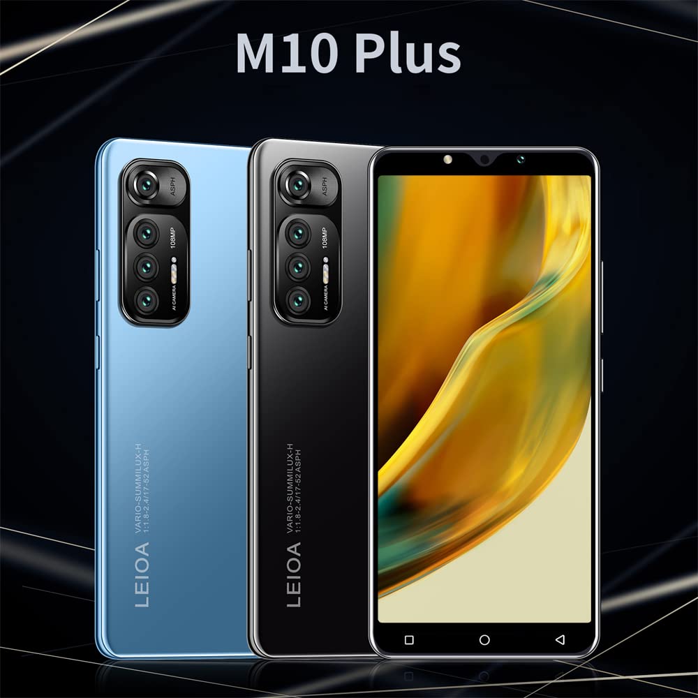 LatsYrs 5.0 Inch HD Display, Dual SIM 3G/2G Cheap Mobile Phone, 16GB ROM【Expandable up to 128GB】, Android 9.0, WiFi/Bluetooth/Face Unlocked Phone (Blue)