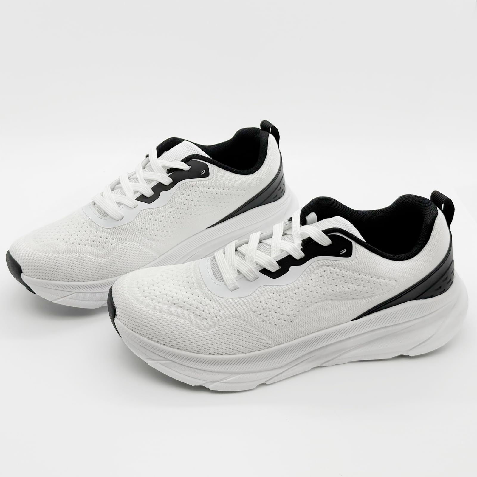 DWSTN Breathable Running Shoes for Men Non Slip Slip On Walking Shoes Lightweight Walking of Mesh Workout Fashion Comfortable White