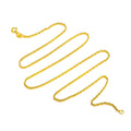 18K Solid Gold Rope Chain Necklace for Women, 1.5MM Yellow Gold Italian Durable Rope Chain Necklace Jewelry Anniversary Birthday Gift for Mom, Wife, Sister 18”