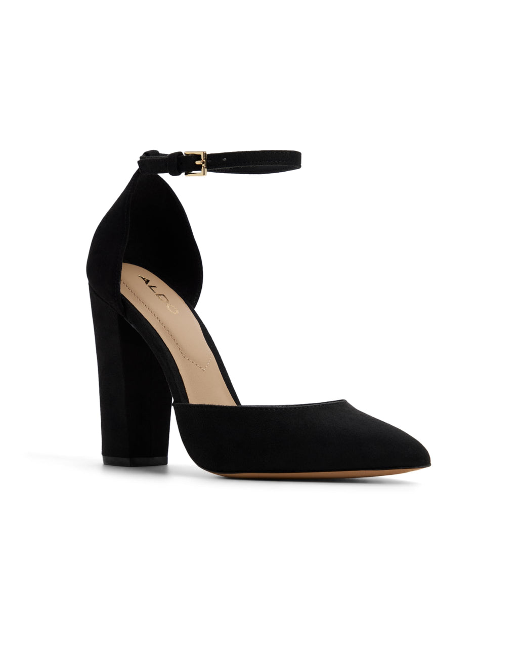 ALDO Women's Nicholes Block Heel Pumps, Black Other, 8