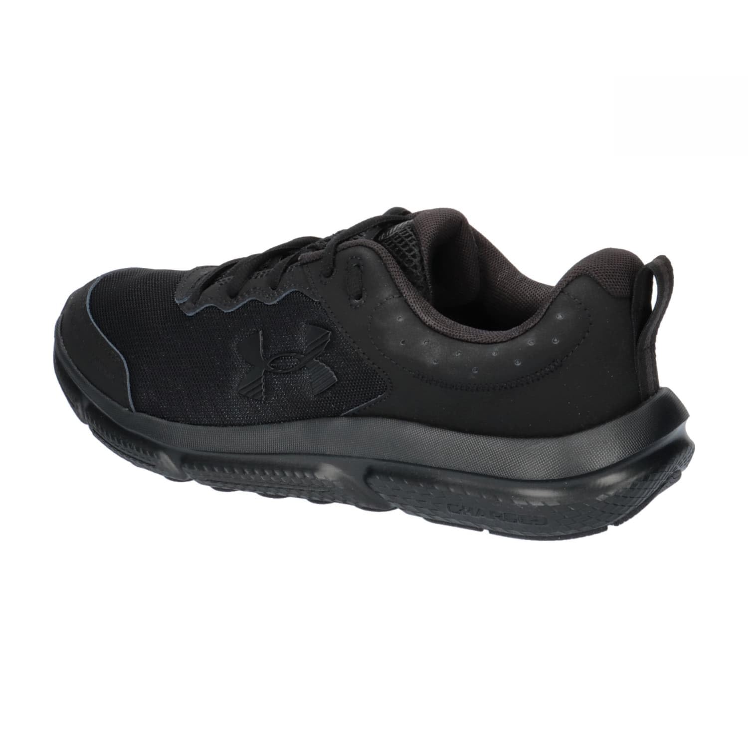 Under Armour Men's Charged Assert 10 Shoes, (002) Black/Black/Black, 10