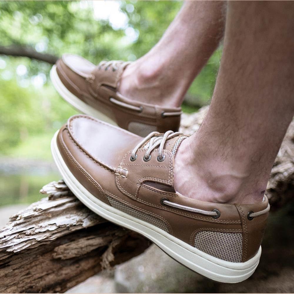 Dockers Men's Beacon Boat Shoe, Dark Tan, 11 Wide