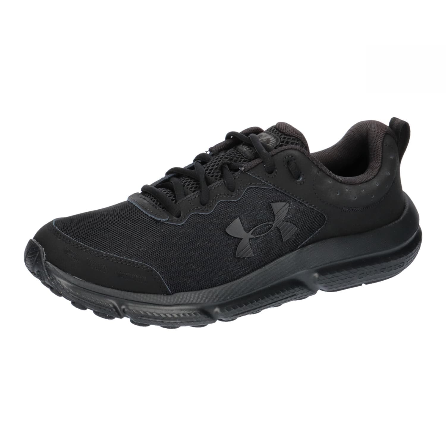 Under Armour Men's Charged Assert 10 Shoes, (002) Black/Black/Black, 10