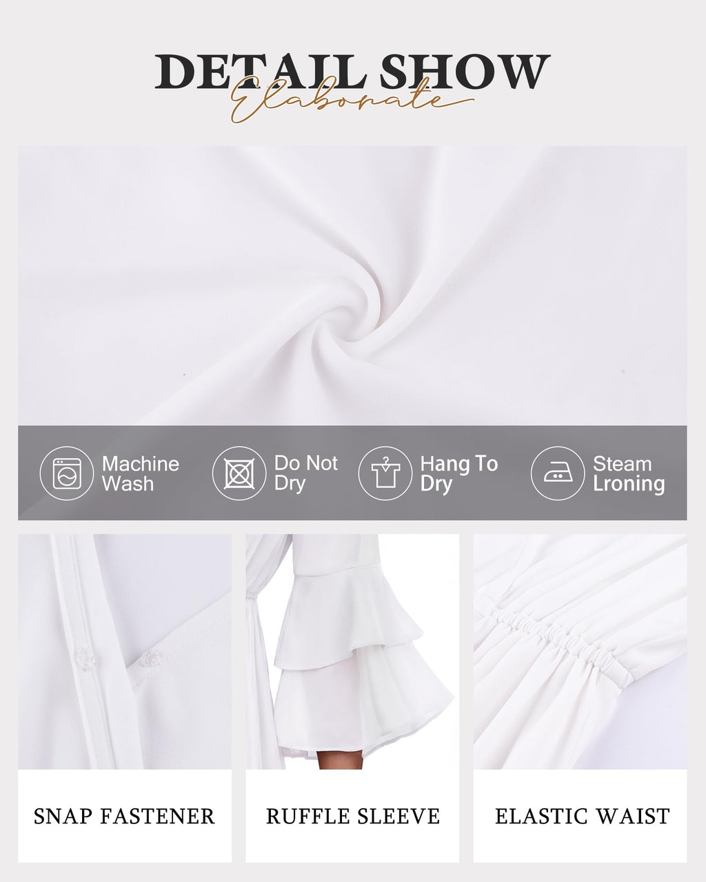 Bebonnie Plus Size White Wedding Dresses for Curvy Women: Ladies Flowy Sleeve Spring Summer Beach Vacation Vegas Dress Formal Engagement Church Party Cocktail Graduation Boho Maxi Dresses White XXL