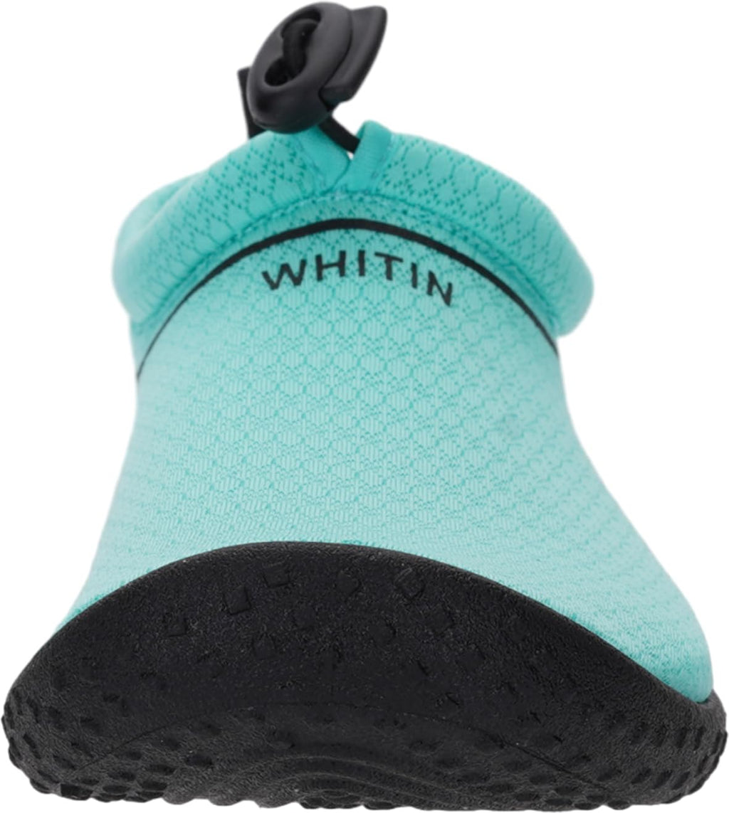 WHITIN Water Shoes for Women Quick Dry Swim Barefoot Aqua Socks Beach Minimalist Size 9 Comfort Surfing Athletic Boating Running River Sneaker Green 40