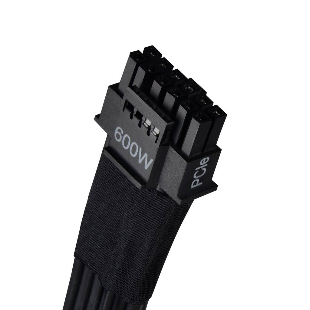 Silverstone Technology PP14-PCIE Dual PCIe 8 pin (PSU) to 12+4 pin (GPU) 12VHPWR PCIe Gen5 Cable for Silverstone 2nd Gen PSUs, SST-PP14-PCIE